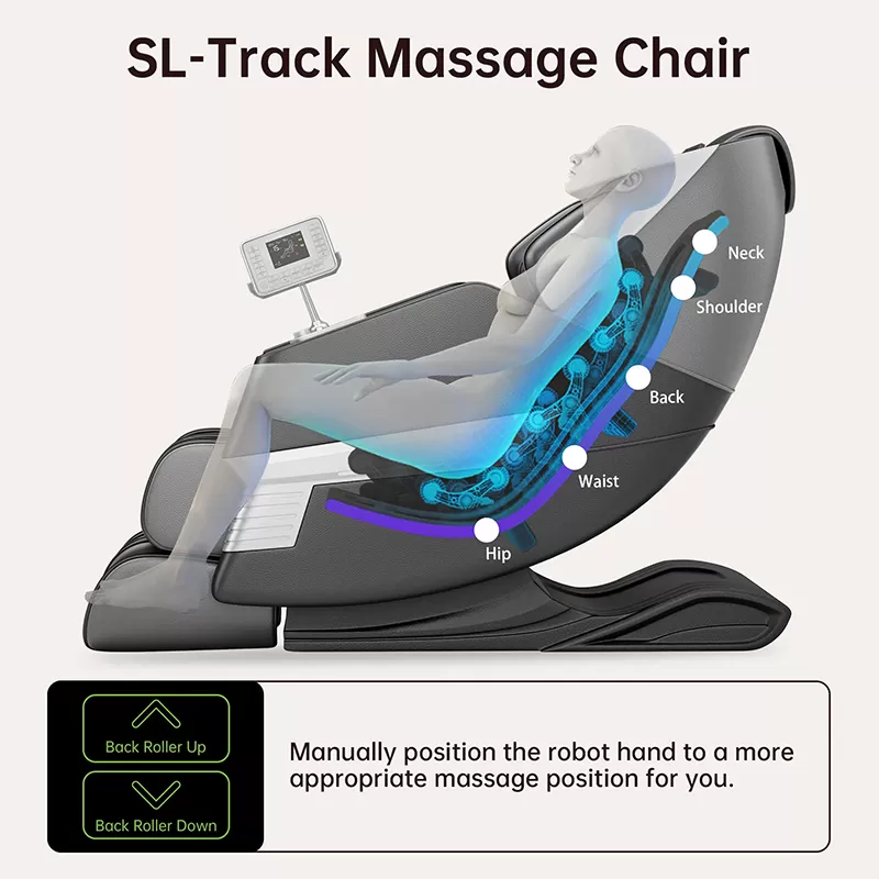 Supplier 3D Latest Model Full Body Airbag Heating Mode Massage Chair thumbnail 5